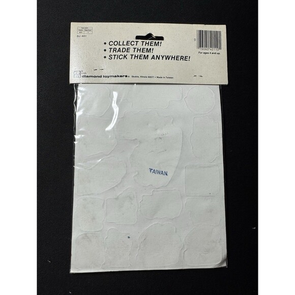 Vintage 80s Donkey Kong Junior Puffy Stickers Moving Googly Eyes Nintendo - Picture 8 of 8